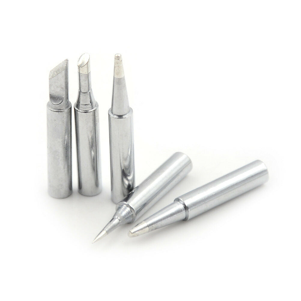 5pcs 936 Electric Brass Soldering Irons Tip Solder Station Conical Bevel T.l8