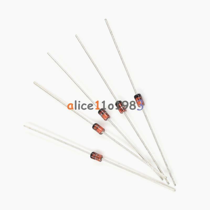100PCS 1N4749 1N4749A IN4749 ZENER DIODES 24V 1W DO-41