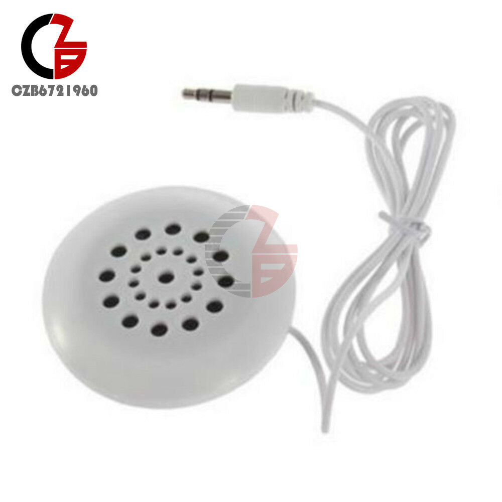 3.5mm Pillow Portable Speaker For MP3 MP4 CD Player iPod Phone White