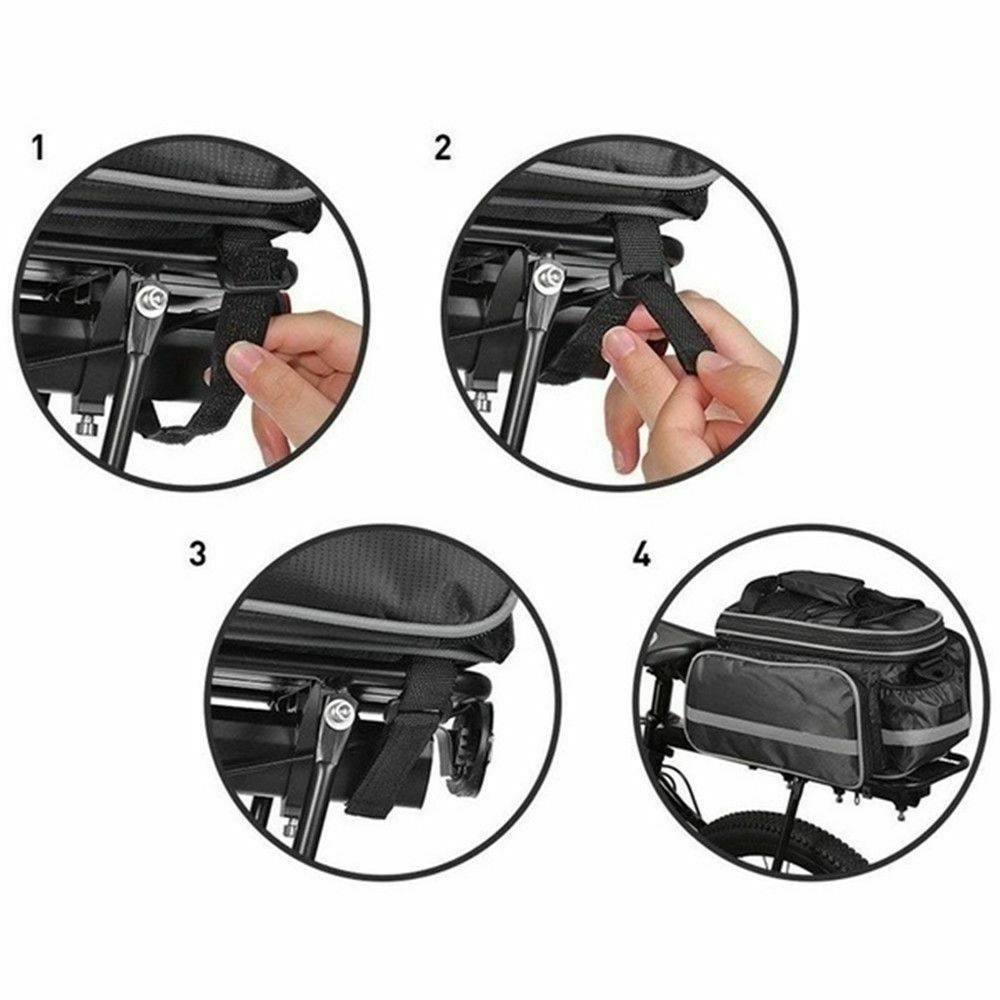 Rear Bag Riding Equipment Waterproof Pannier Rack Pack Cycling Shoulder Pouchs