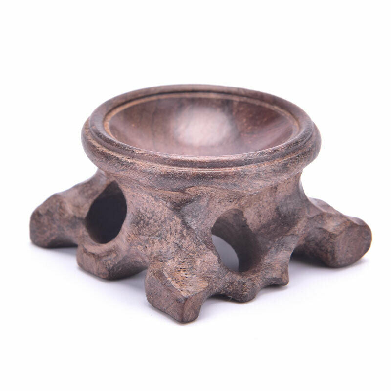 Wood Display Stand Base For Crystal Ball Sphere Globe Stone Decoration Cr.l8