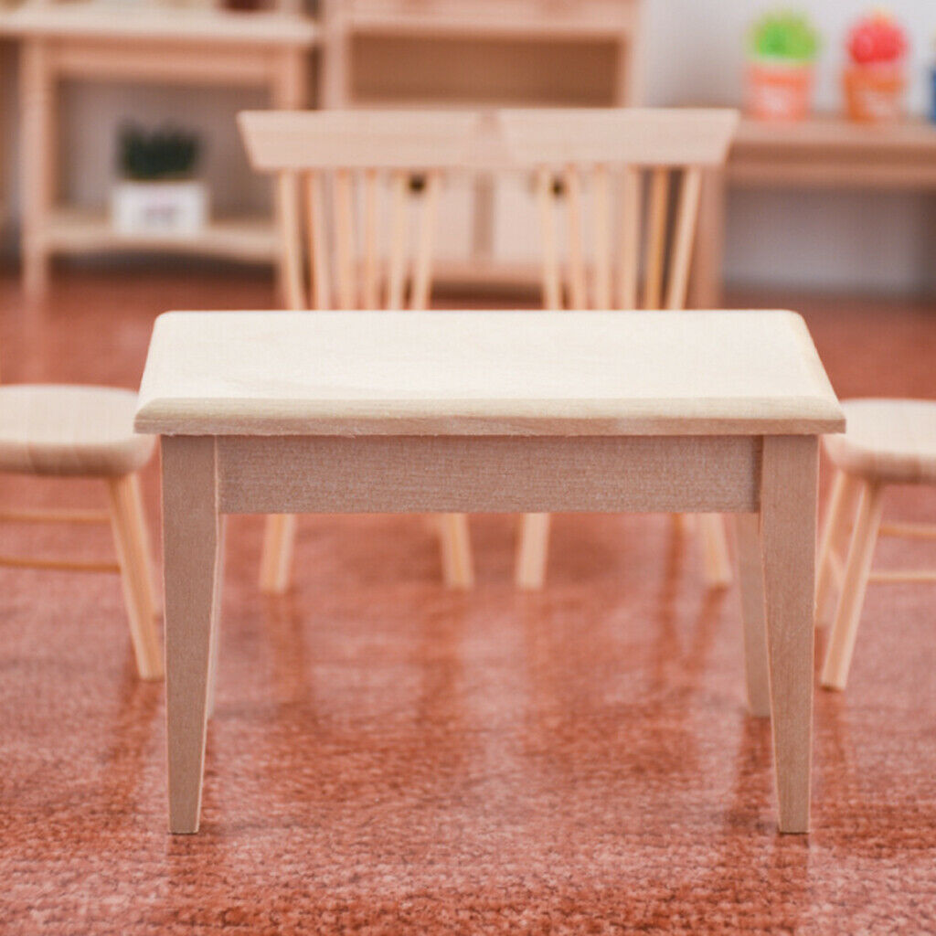3x 1/12 Miniatures Furniture Handmade Mini Scene Dining Room Decoration