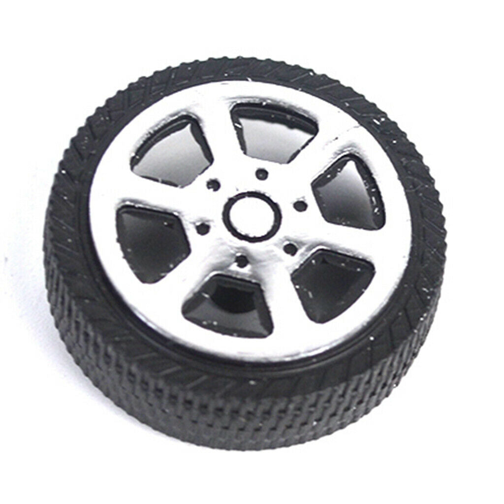 30pcs Hard 30mm 5-Spoke RC Car Racing Wheel Tires & Wheel Rims Set DIY Parts