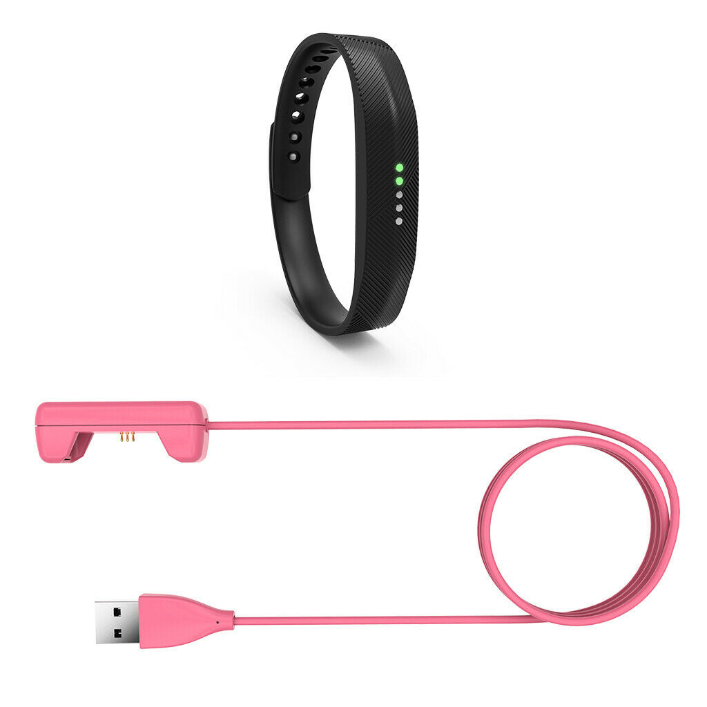 Replacement USB Charger for  Flex 2 Tracker Wristband Cable 1m Pink