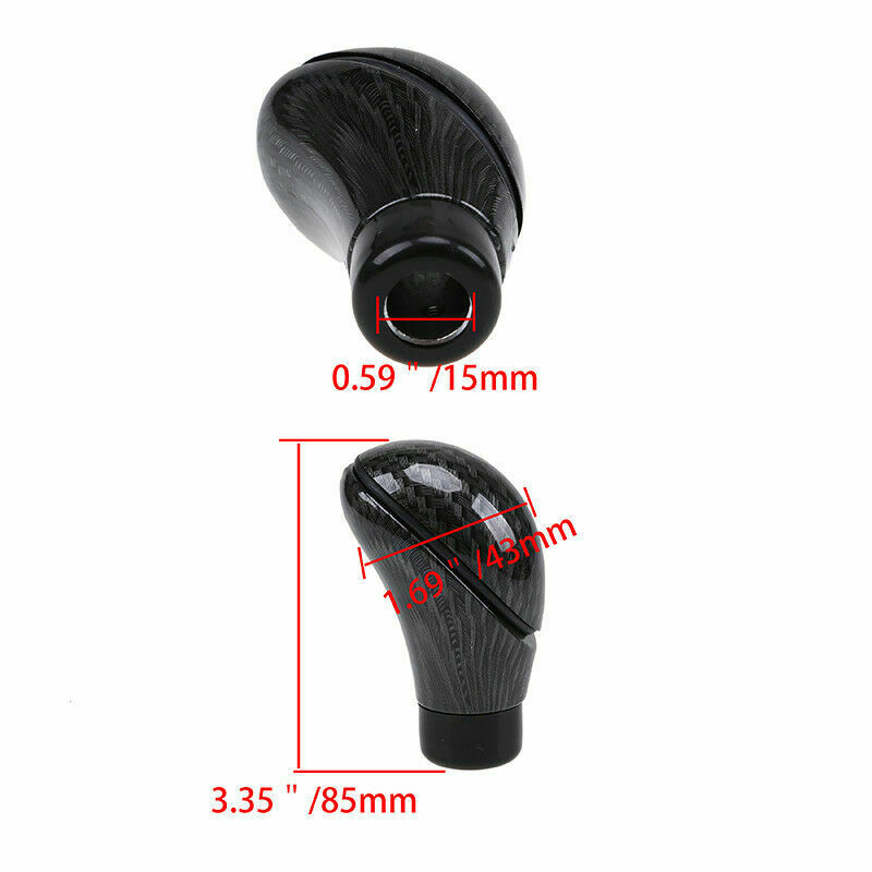 Universal Carbon Fiber Look Automatic Car Gear Stick Shifter Shift Knob Lever