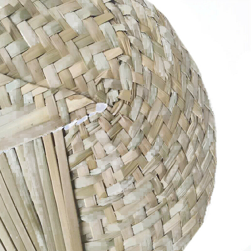 1pc Hand-Woven Fan Cattail Leaf Braided Fan Chinese Style Handmade Straw .l8