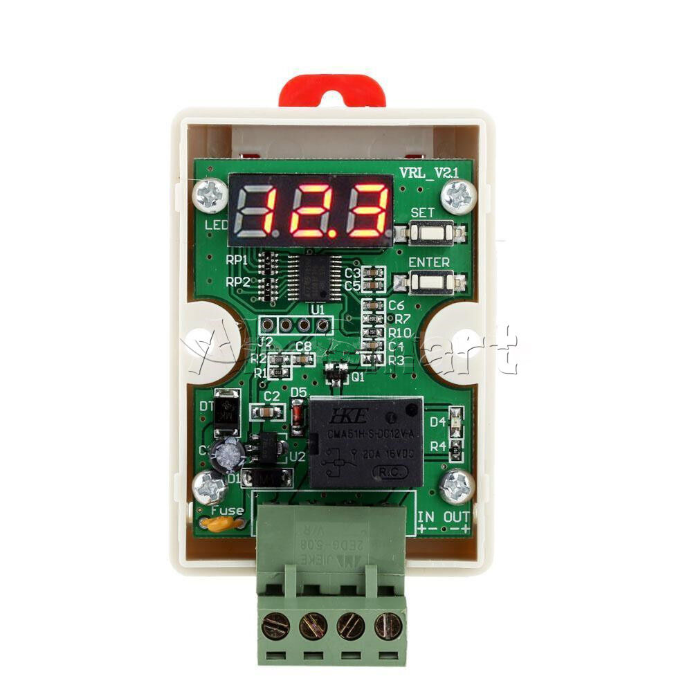 12V Relay Voltage Control Delay Under Voltage Protection for Car Battery