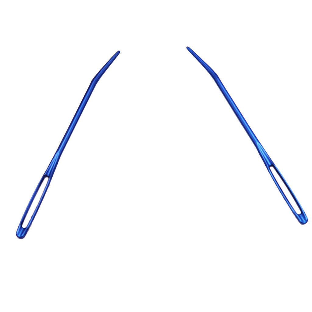 3pcs Aluminium Alloy Wool Needles +2pcs Large-eye Bent Tip Tapestry Needles