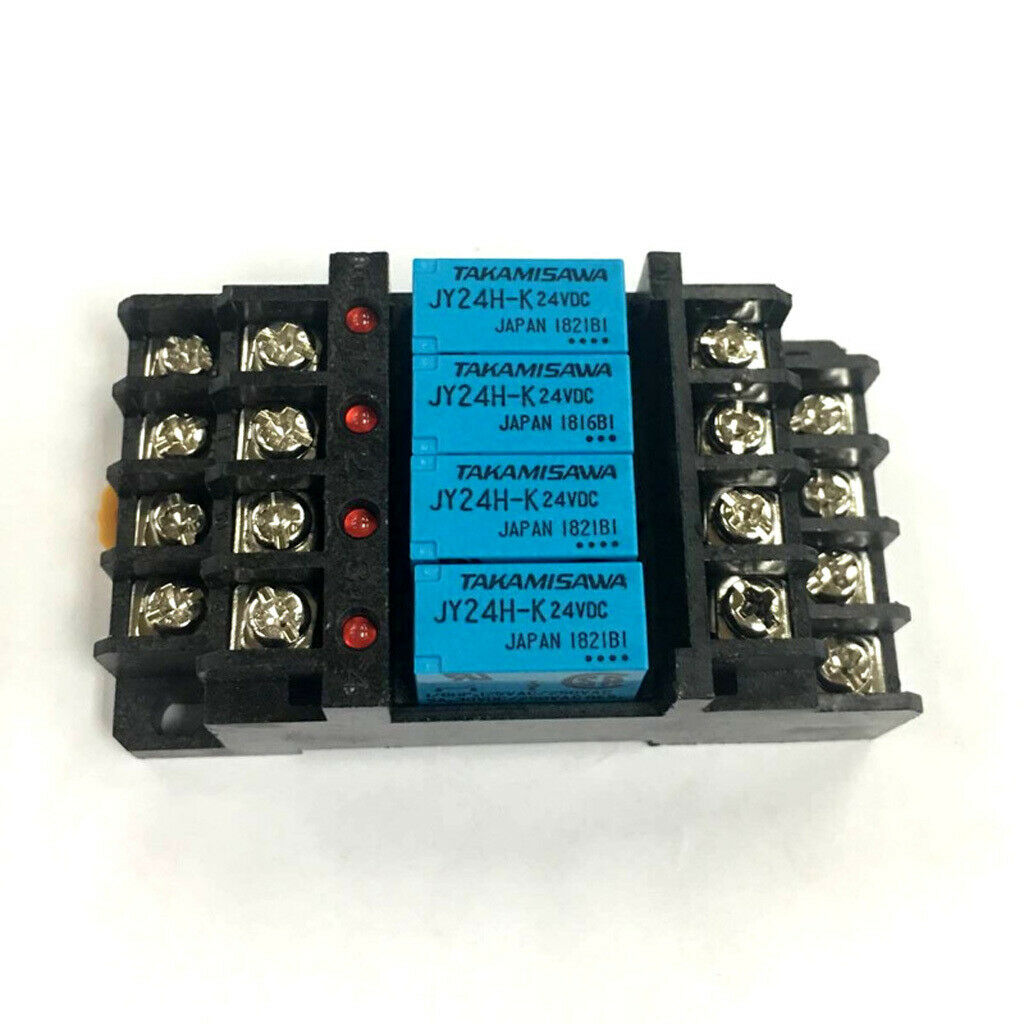 G6B-4BND 24V DC Coil Relay Terminal Block, 250VAC 30VDC 5A, Use with JY24H-K