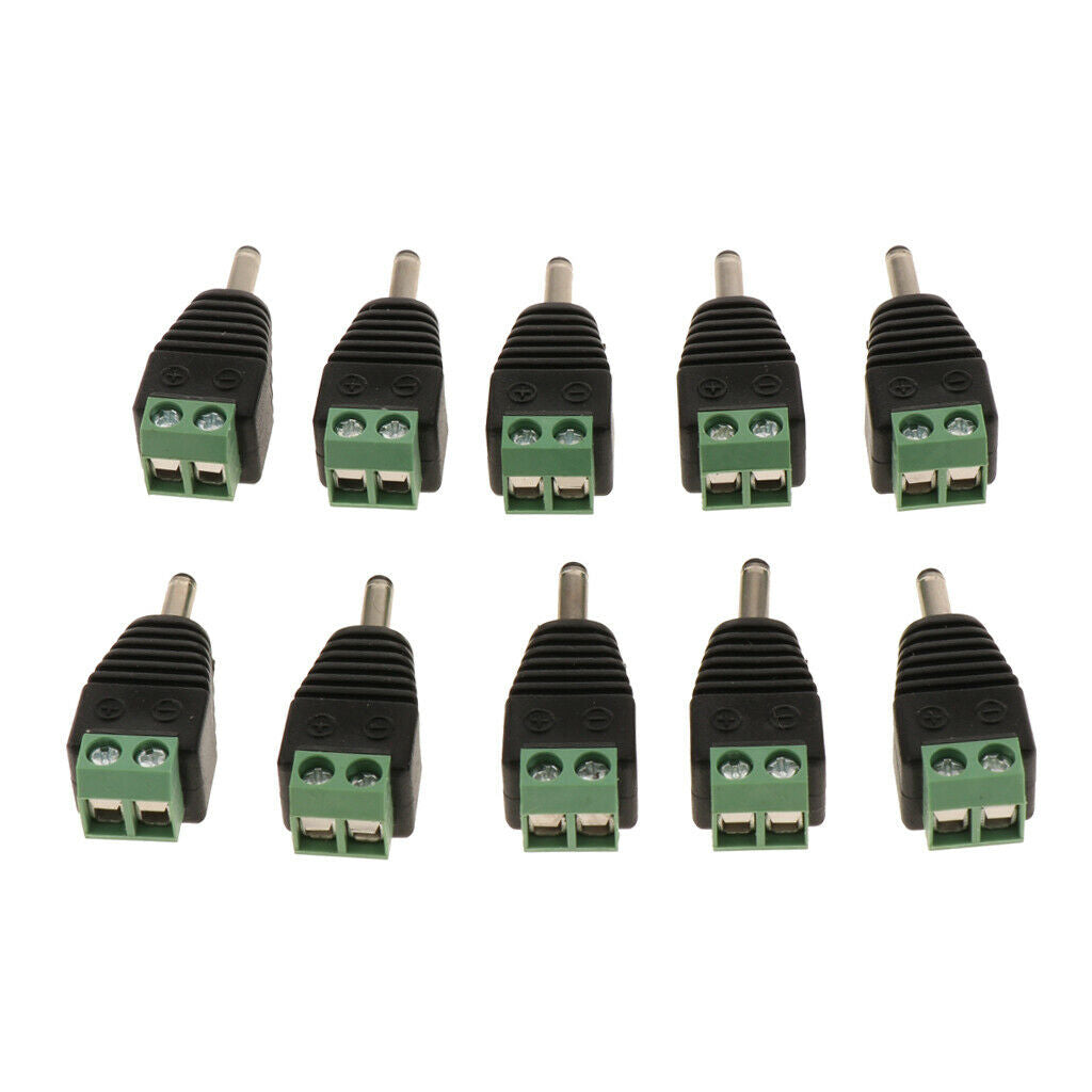 10 Pieces DC Power  Male Plug   Connector, 3.5x1.3mm Male Connection