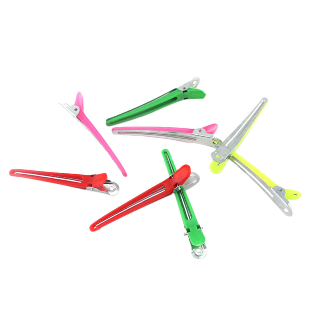 12pcs Colorful Hairdressing Salon Sectioning Clips Clamps Hair Styling Gr.l8