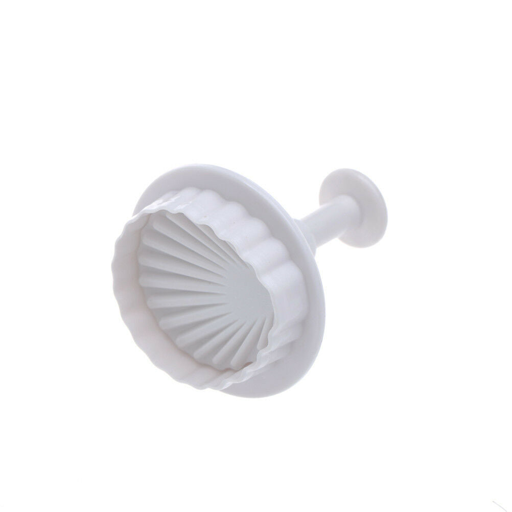3x Shell Shape Plunger Cutter Fondant Cake Decor Tools SugarCraft Cookie`M.l8