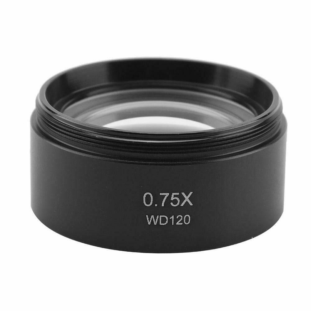 Add-on 0.75x Barlow Auxiliary Objective Lens for Stereo Microscope 1-7/8" WD120