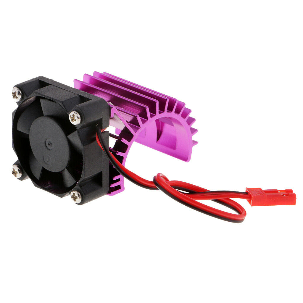 2x 24-28mm RC Car Heat Sink with Cooling Fan for 2030/2040/2435/2840 Motor
