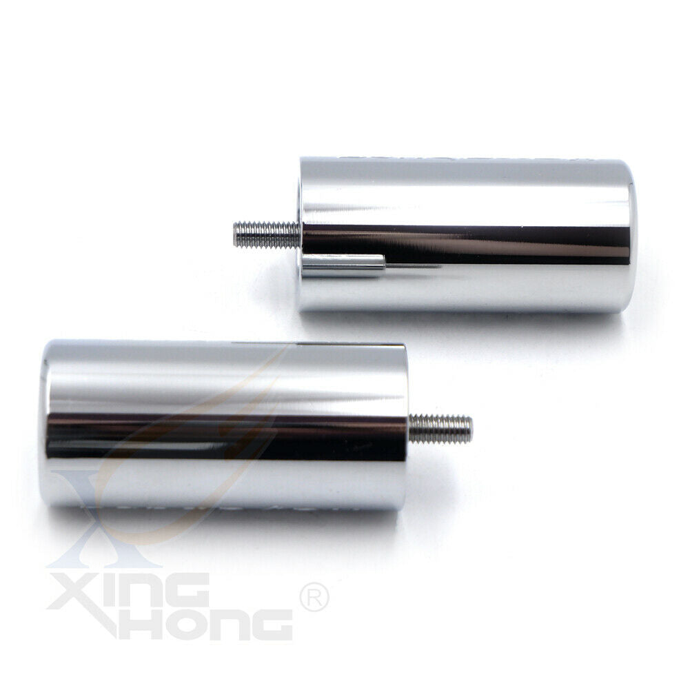 Billet Bar Ends Custom 3" Long Chrome For 1999 - 2014 Suzuki Hayabusa Gsxr1300
