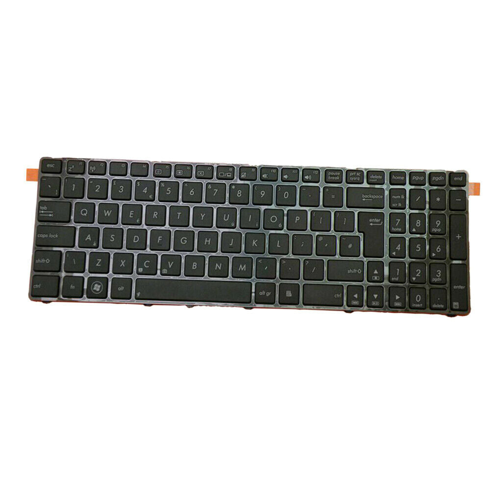 For ASUS N53 X55VD Standard UK English Layout Keyboard Black With Frame