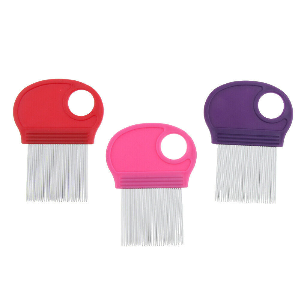 3Pcs Stainless Flea Fine Toothed Cleaning Comb Pet Cat Puppy Hair Brush Pet