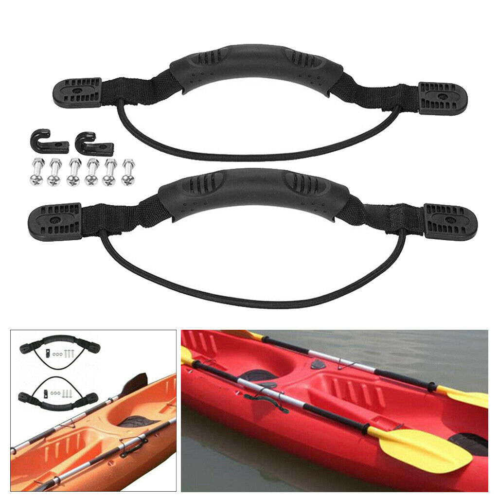2Ps Kayak Canoe Boat Carry Handle Kayak Pull Handle with Cord Rope Easy Carrying