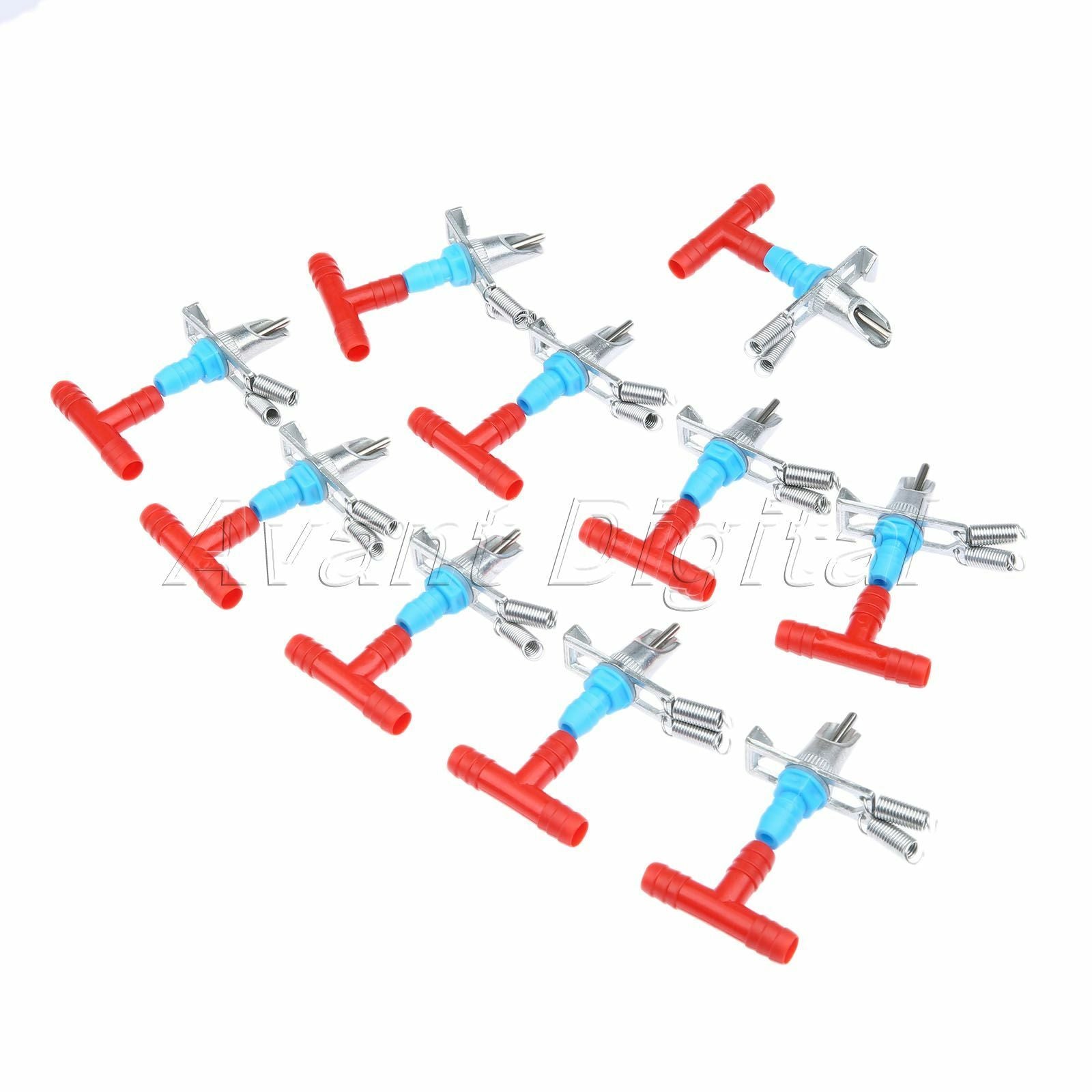 10×Rabbit Water Feeders Nipples Automatic for Rodents Bunny Rabbit Metal&Plastic