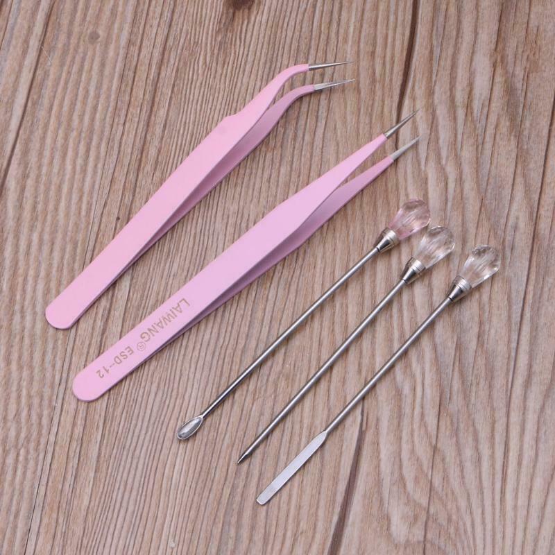 5Pcs ResinTools Mixing Stirring Sticks Bubble Removers Needle Pigment Spoon Kit