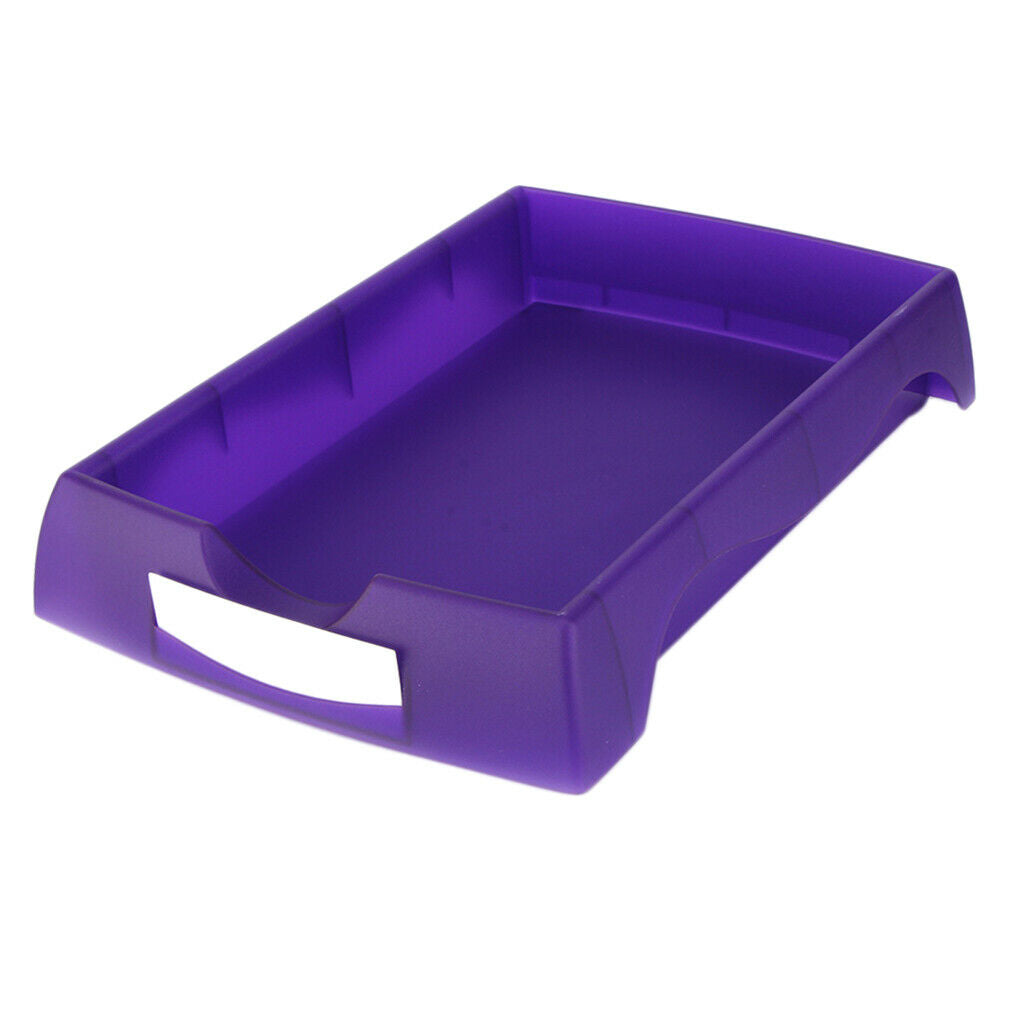 Plastic Eyeglasses Turnover Box Glasses Accessories Organizer Tray Purple