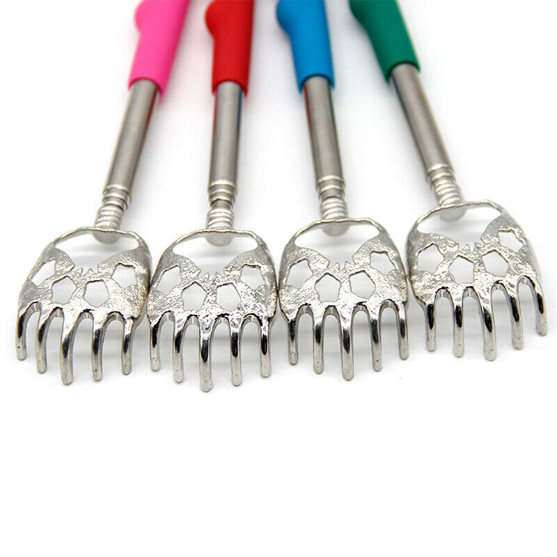 Handy Telescoping Massage Self Back Scratcher Bear Claw Back Itching Scra.l8