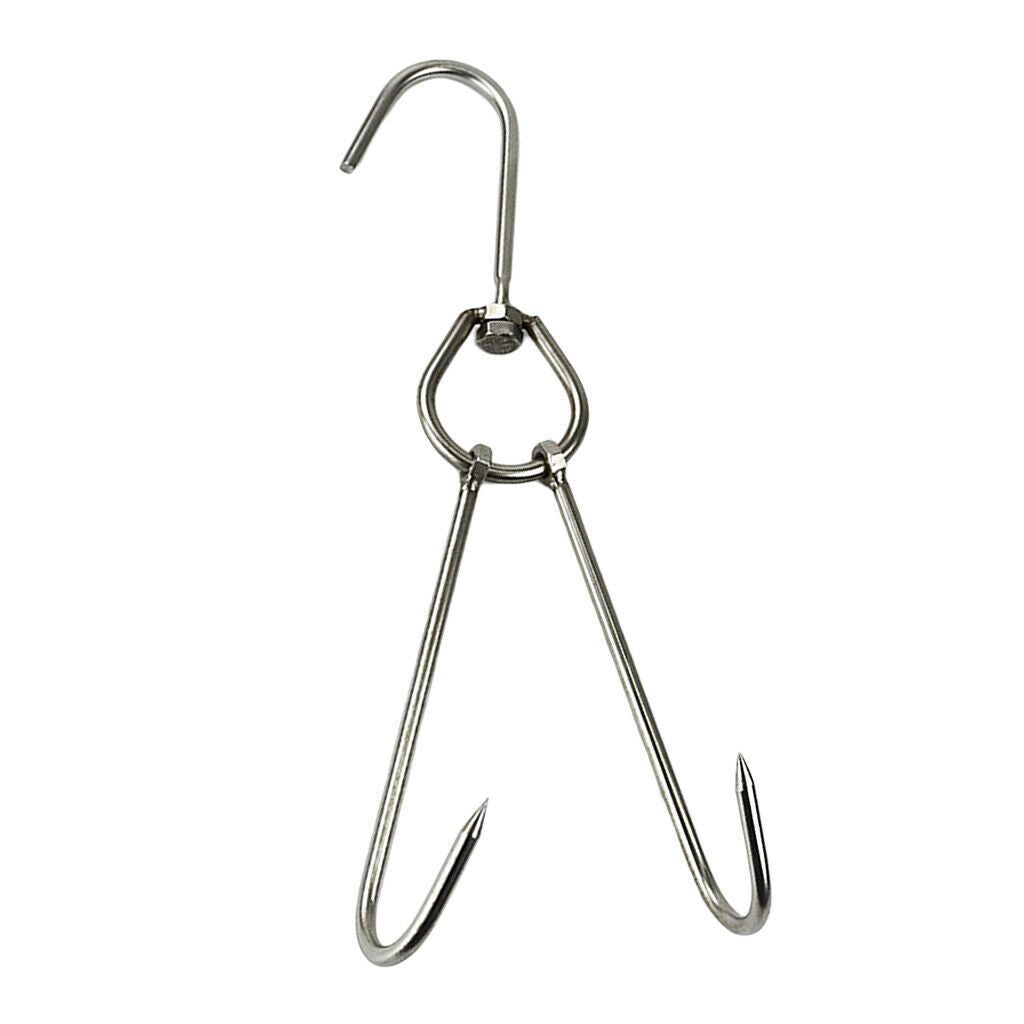 Pack of 4 Heavy Duty Meat Hooks Duck Smoking Hanger Hook Tool 0.56x28cm
