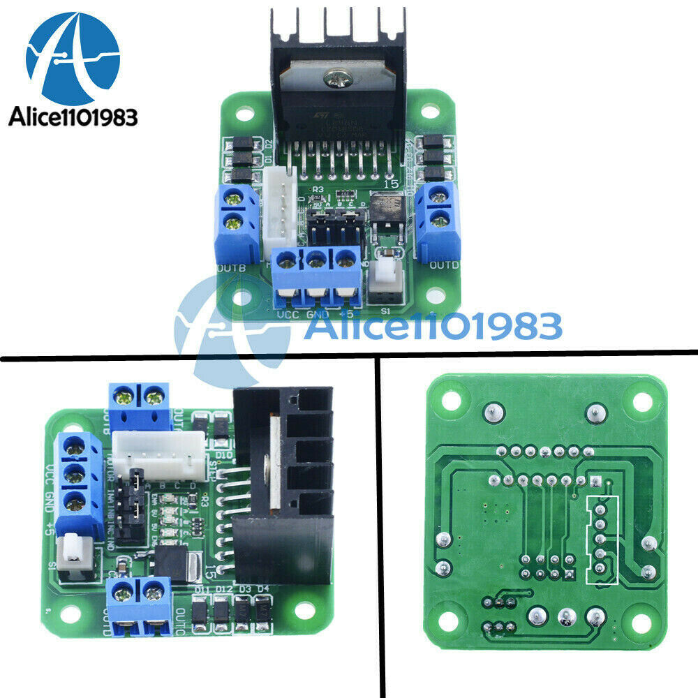 2PCS L298N Dual H-Bridge DC Stepper Motor Drive Controller Board for Arduino DIY