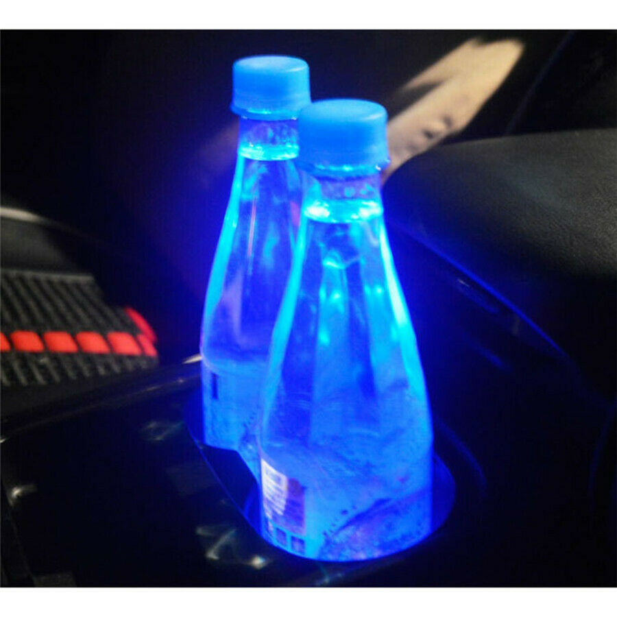 2IN1 14 LED RGB Recessed Boat Cup Drinks Holder Marine Drink Stand Holder Bottle