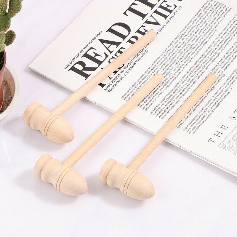 3Pcs Wooden Hammer Mallet Carving Tool Leather Craft Jewelry Making Hammer TBDA