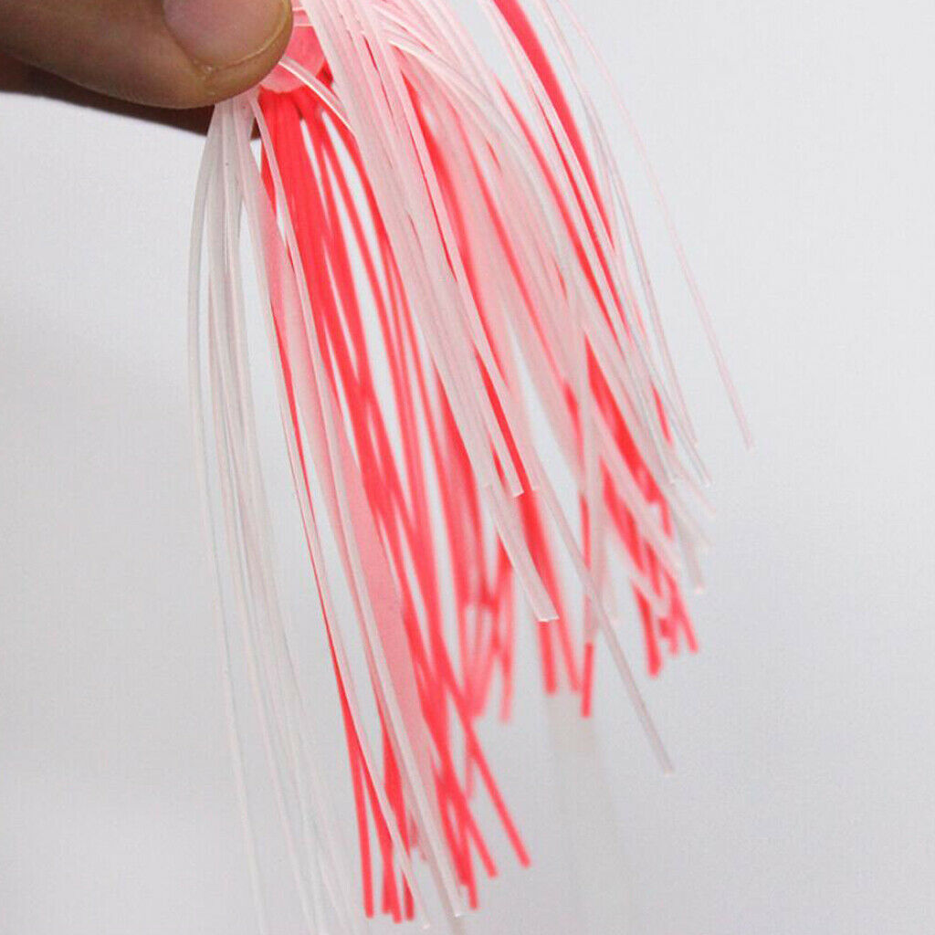 Fishing Jig Single Hooks Worm Shrimp Lures with Soft Rubber Skirt