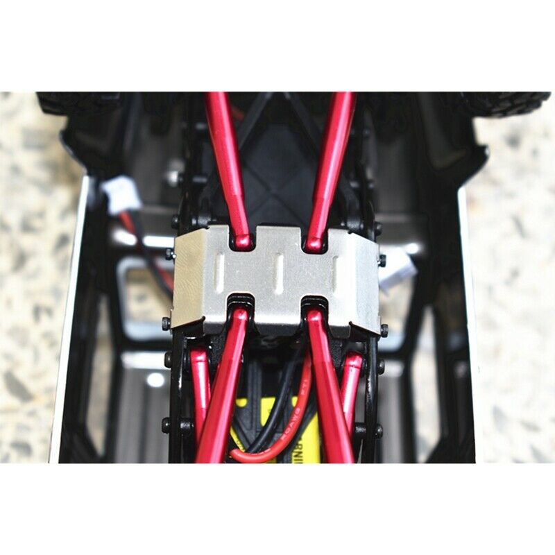 Stainless Steel Chassis Armor GearBox Axle Protector for 1/24 RC Cler Axial SCQ4