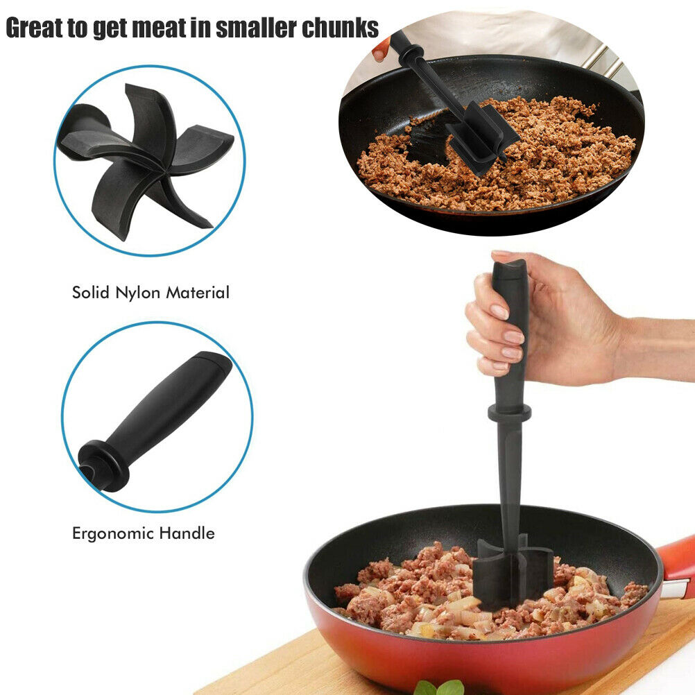Meat Chopper Ground Beef Masher Ground Beef Turkey Chopper Utensil Non-Stick