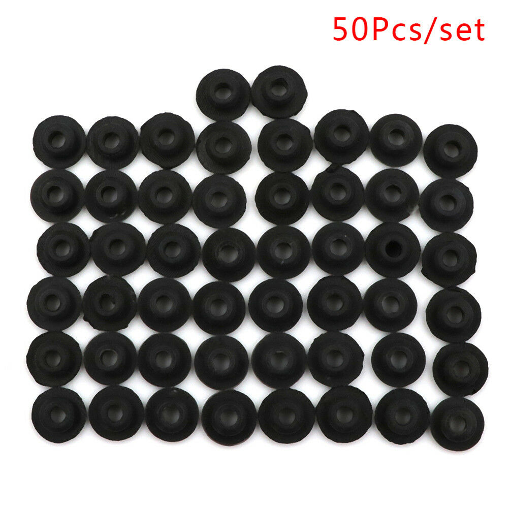 50x Black Silicone Tattoo Needle Rubber Grommets Tattoo Machine Needle Ma.l8