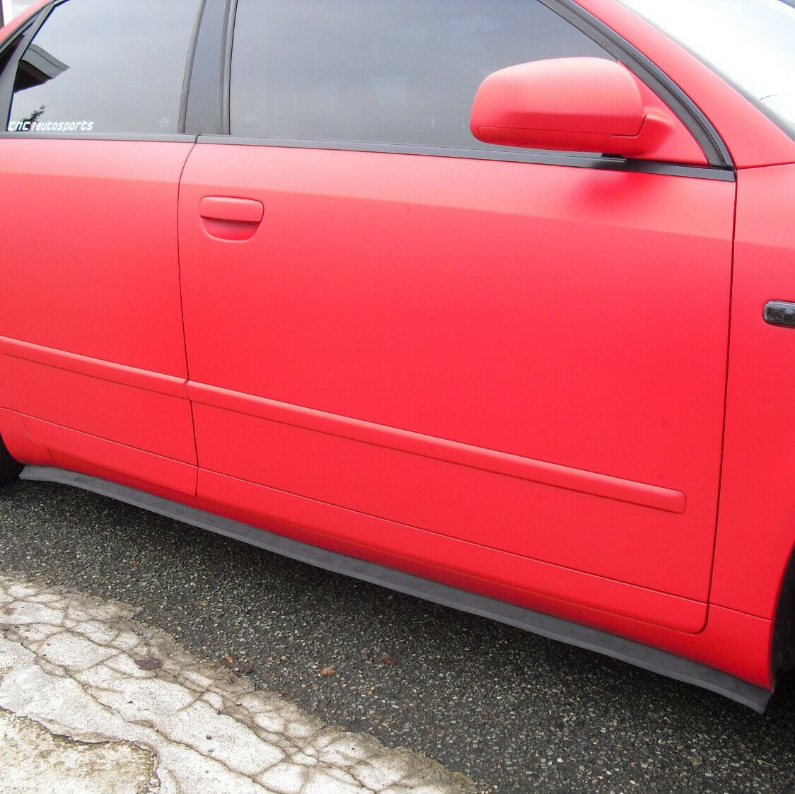 Car Front Bumper Lip Splitter Body Spoiler Skirt Valance Chin Rubber Protector