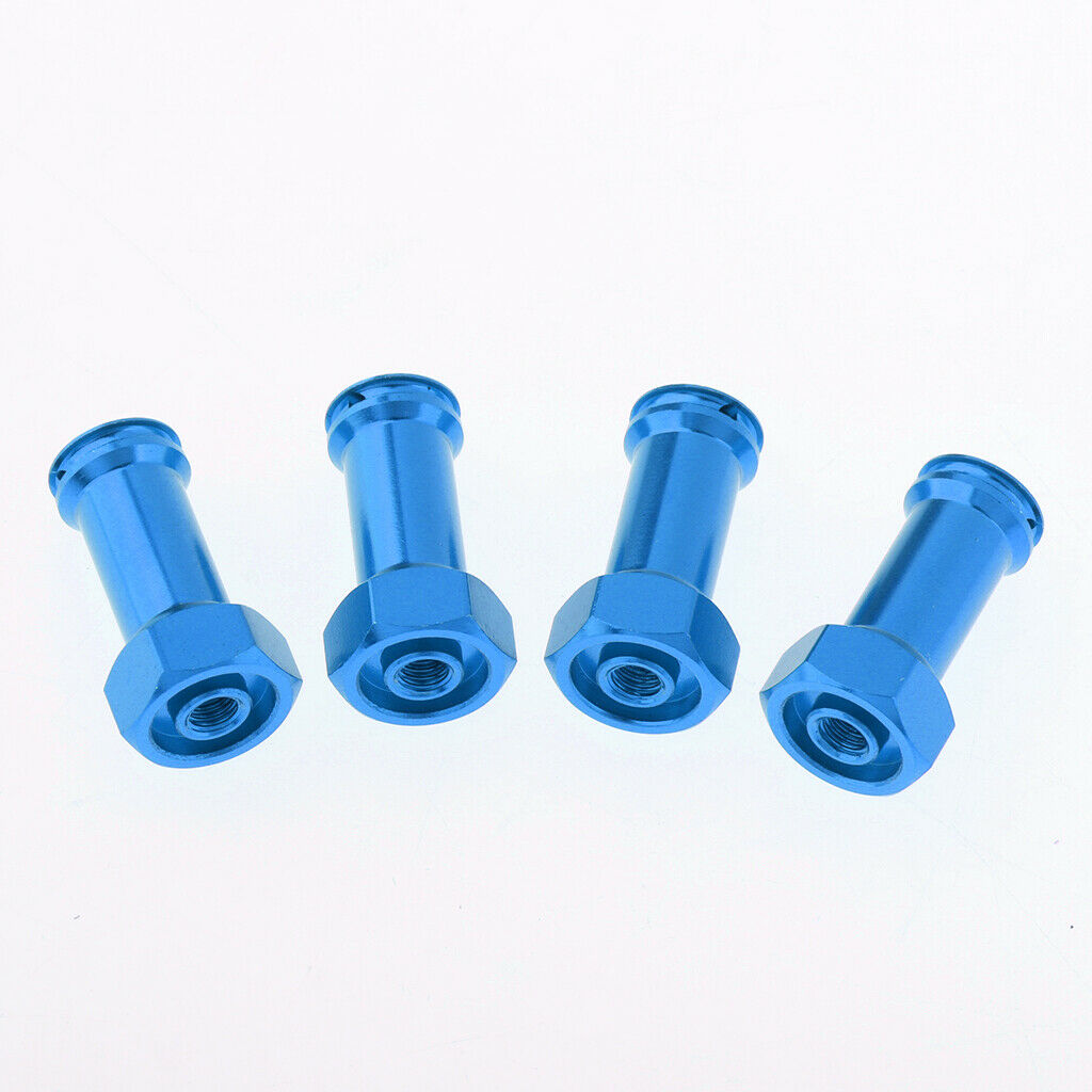 4 Pack Alloy 12mm Hex 25mm Wheel Extension Adapter Drive Hub for 1/18 Scale RC