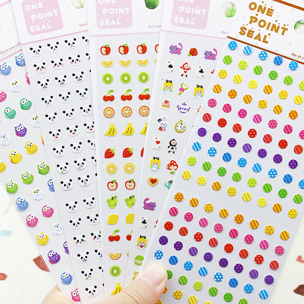 Colorful Animal Stickers Lovely Craft Scrapbook Card DIY Gift for Kids X1.l8