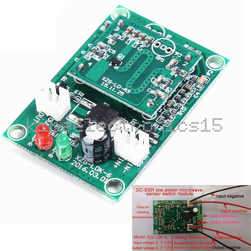 1PCS DC-SSR Switch Radar DC Microwave Sensor Switch Module Human Body Induction
