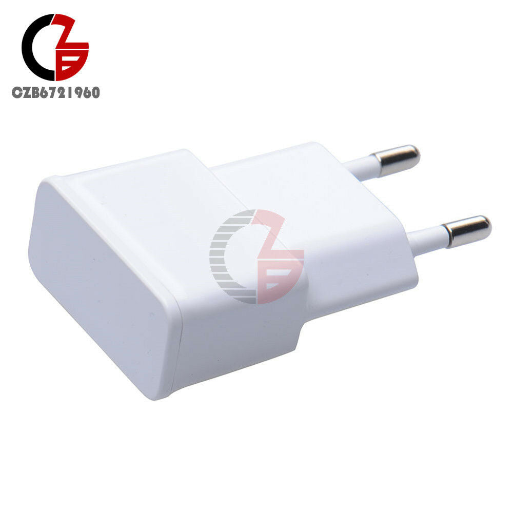 White 5V 2A USB EU Plug 1 Port Wall Charger Charging Travel Power Adapter