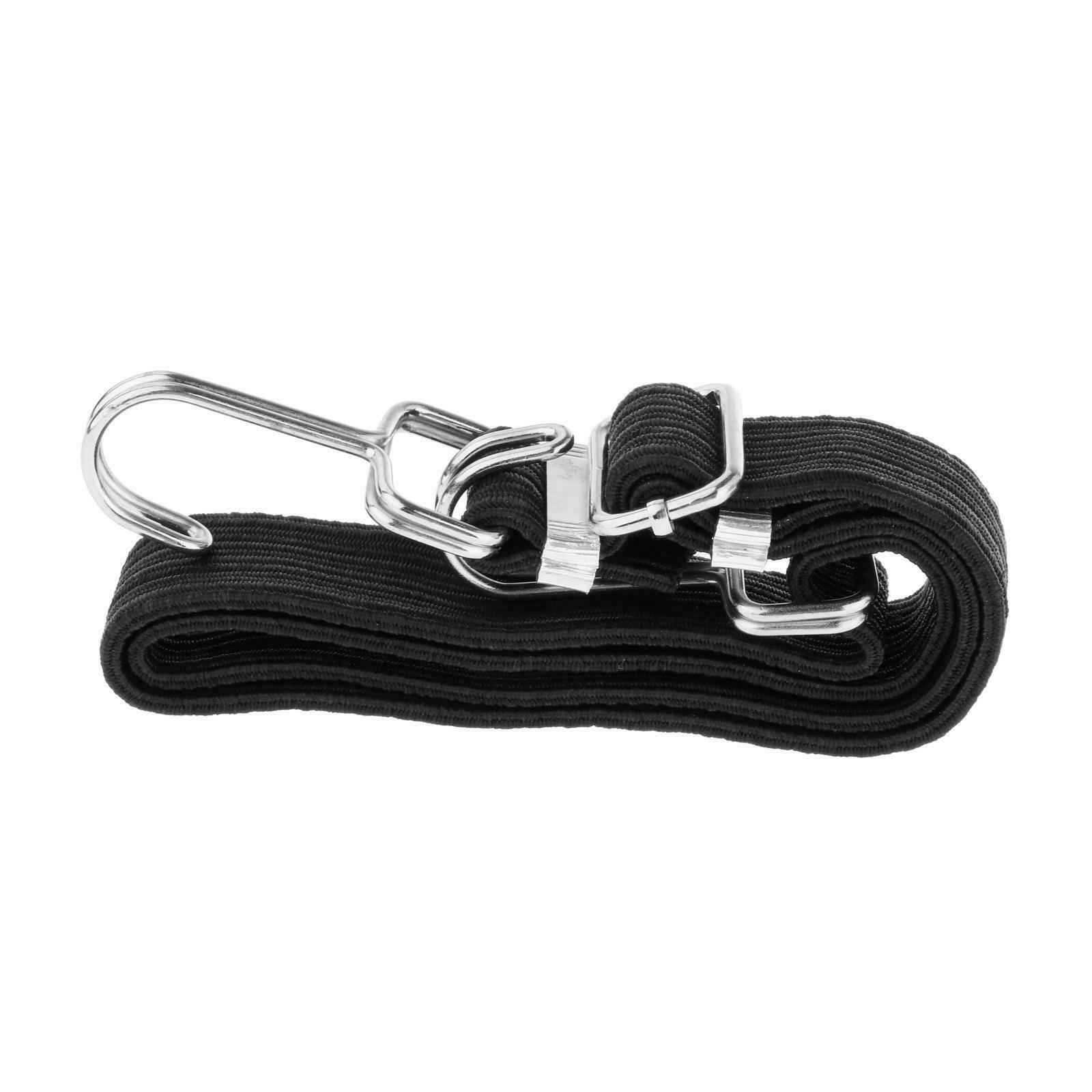 2pcs Latex Bungee Cord Bike Car Roof Cargo Rack Luggage Strap with Hooks