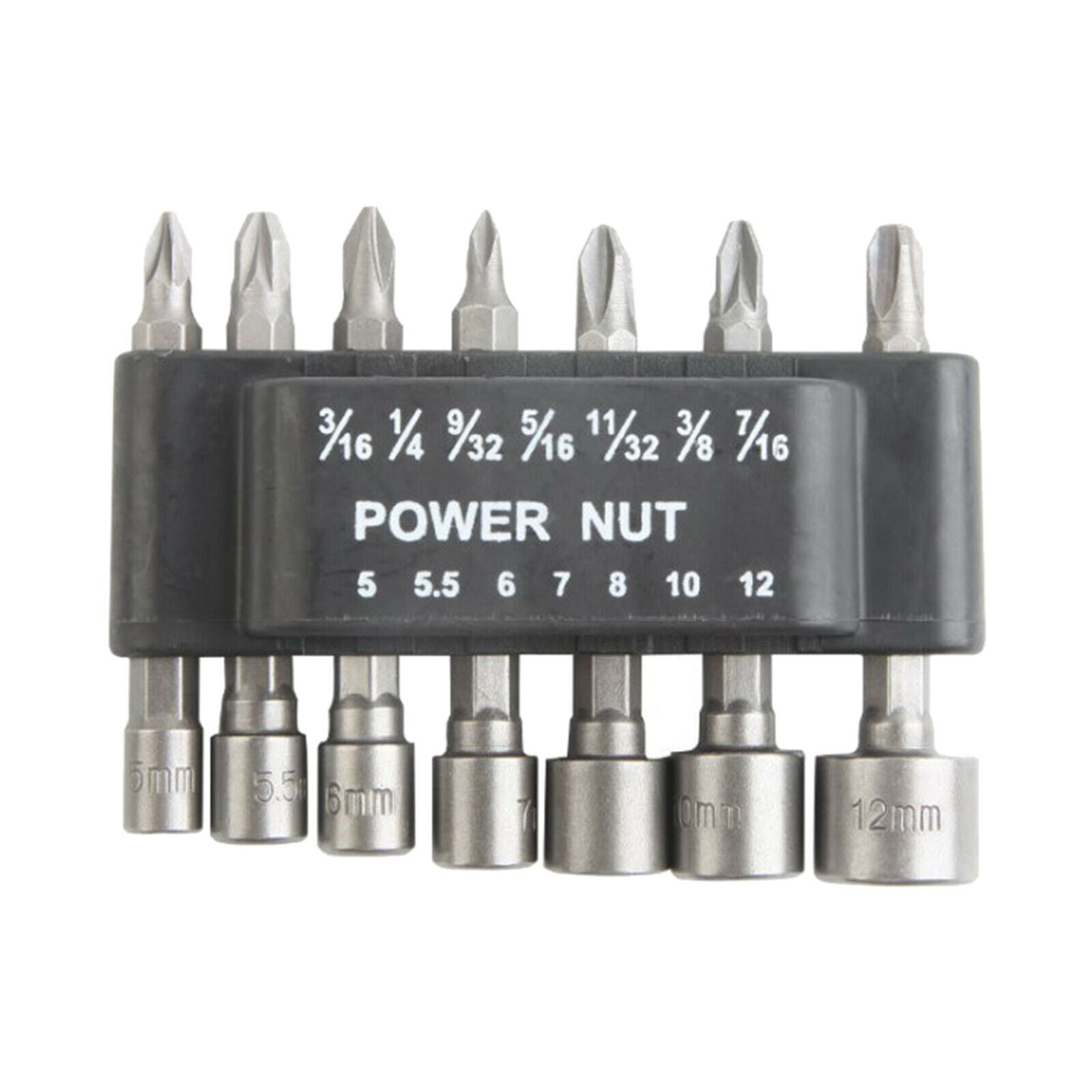 Socket Set Power Hex Socket Set Screw Driver Adapter Tools Parts 9x7.5x2cm