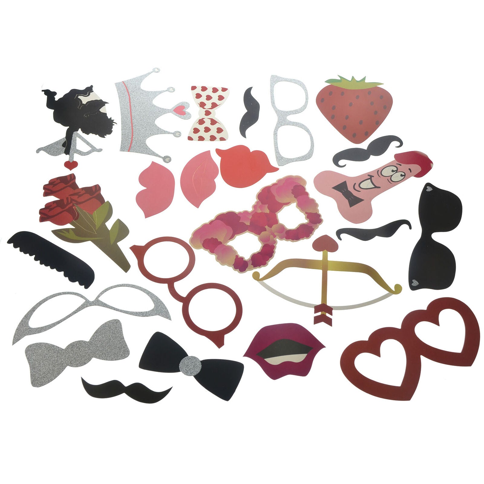 29pcs Valentine’s Day Cupid's arrow Photo Booth Prop Party Decoration Supply Q E