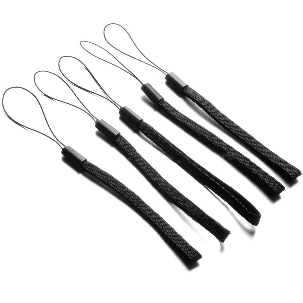 Hot 5Pcs Black LED Flashlight Lanyard Rope Cord Adjustable Wrist Strap SEAU J.DD