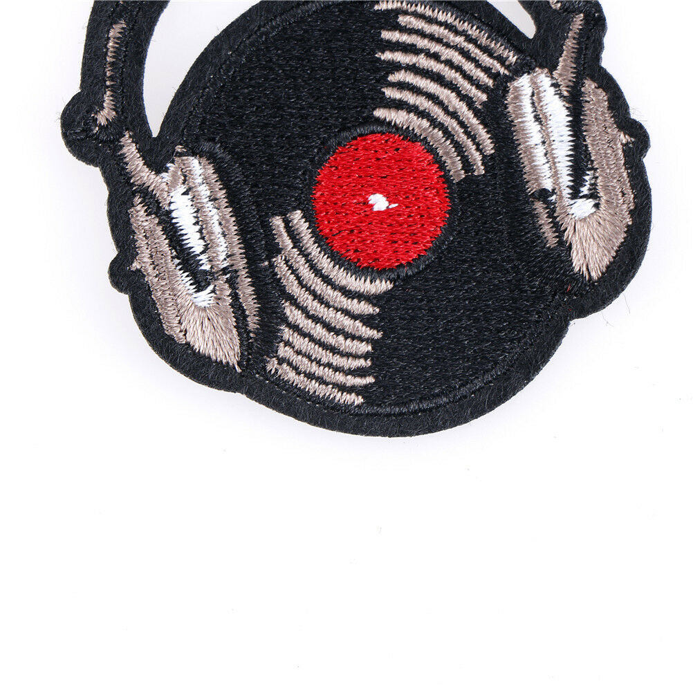 record music patch sew on embroidered applique fabric patch for clothessti.l8