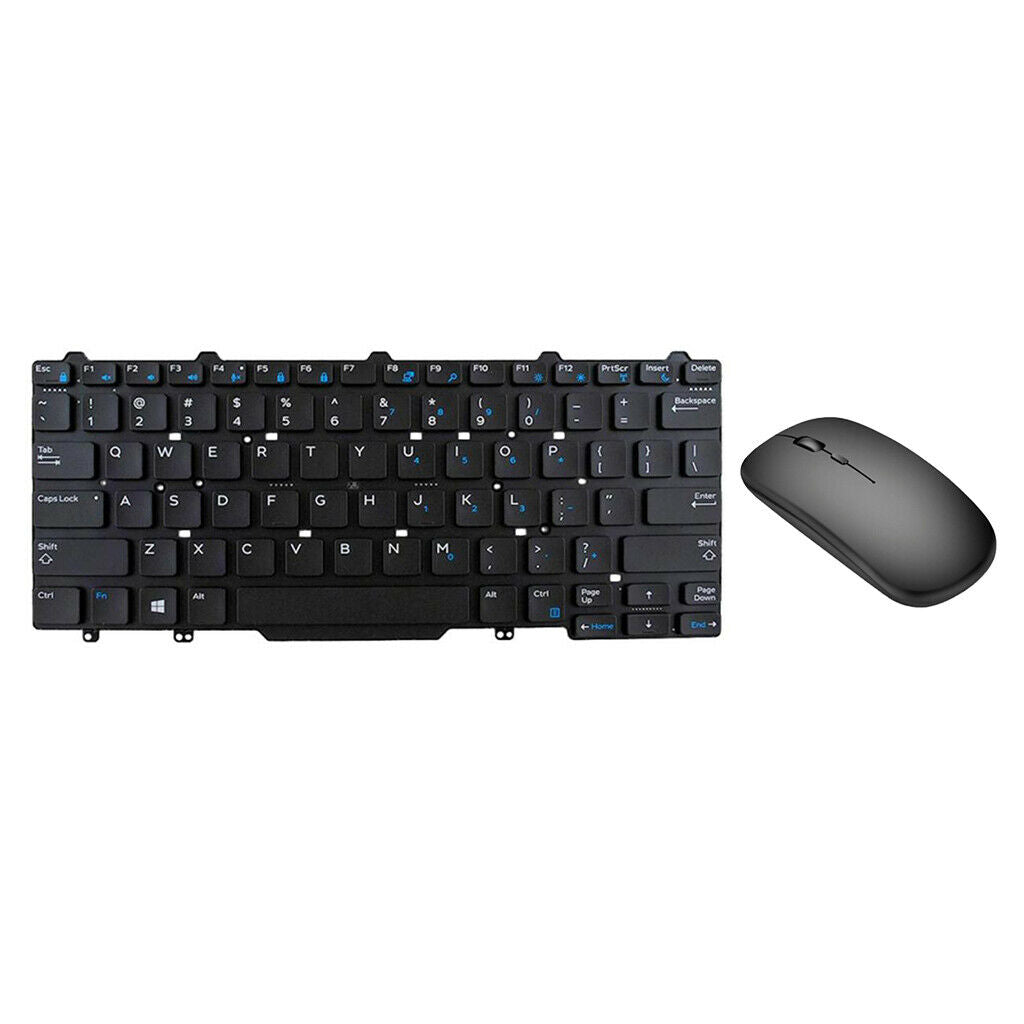 English Keyboard Laptop Computer Keyboard Laptop + Wireless Mouse For  Latitude