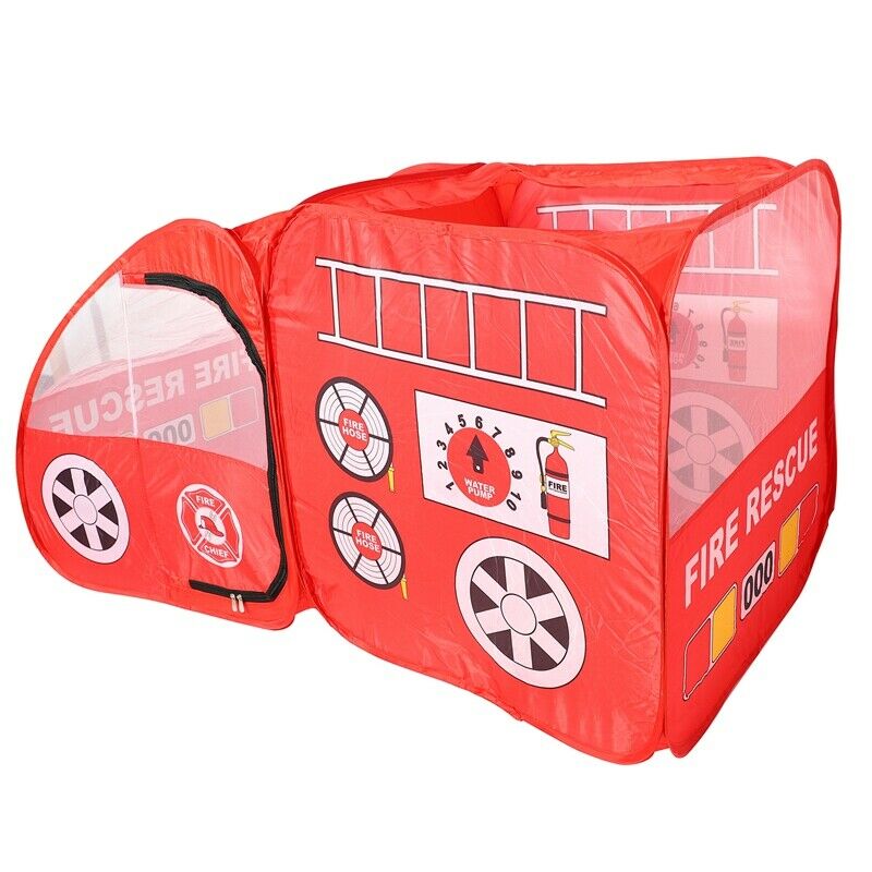 Kids Indoor Outdoor Tent Garden Game House Gift - Fire Truck P3Z5