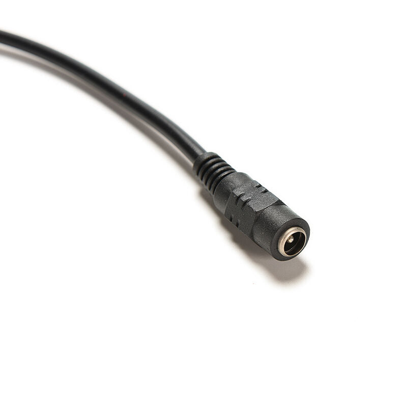 Black Female to 2 Male DC Power Plug Cable Splitter 5.5x2.1mm Adapter For.l8