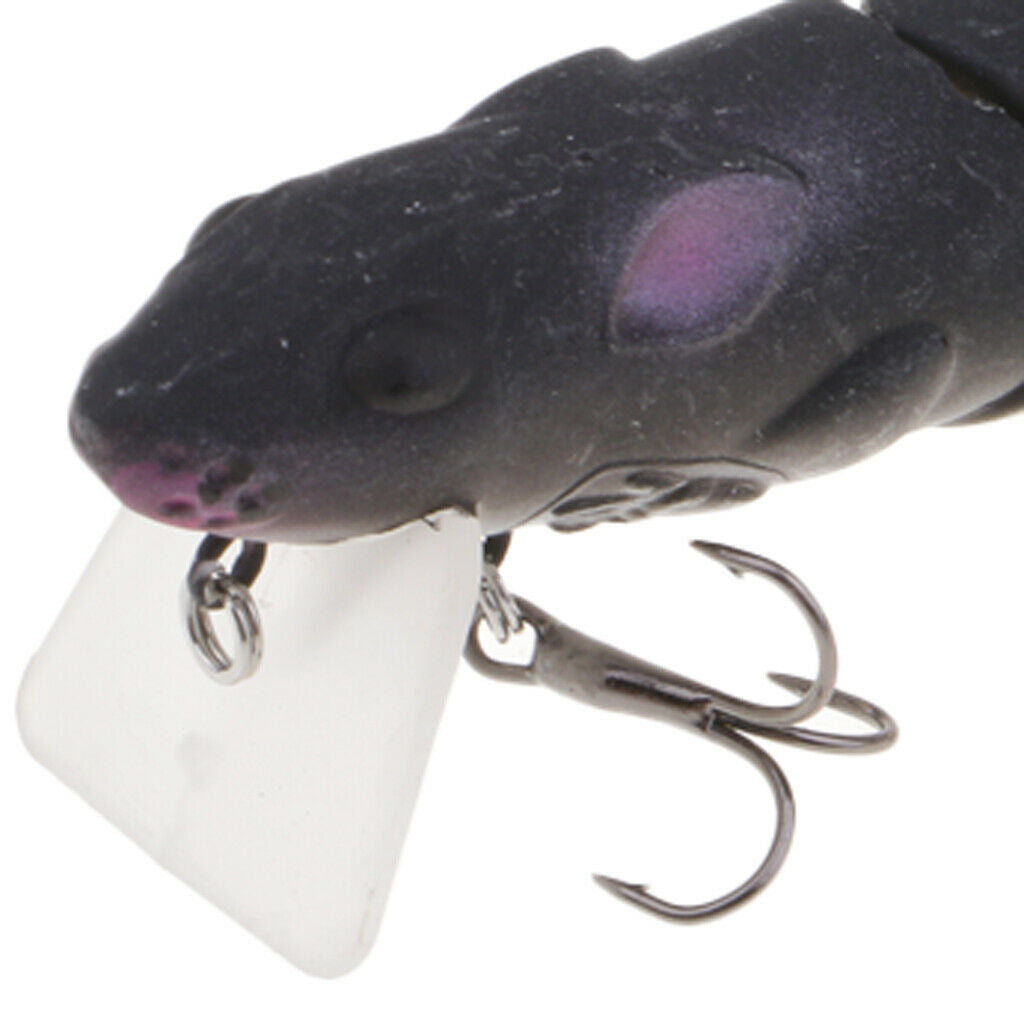 3pcs Hollow Body Mouse Rat Fishing Lures Mice Baits 15cm White/ Gray/ Black/