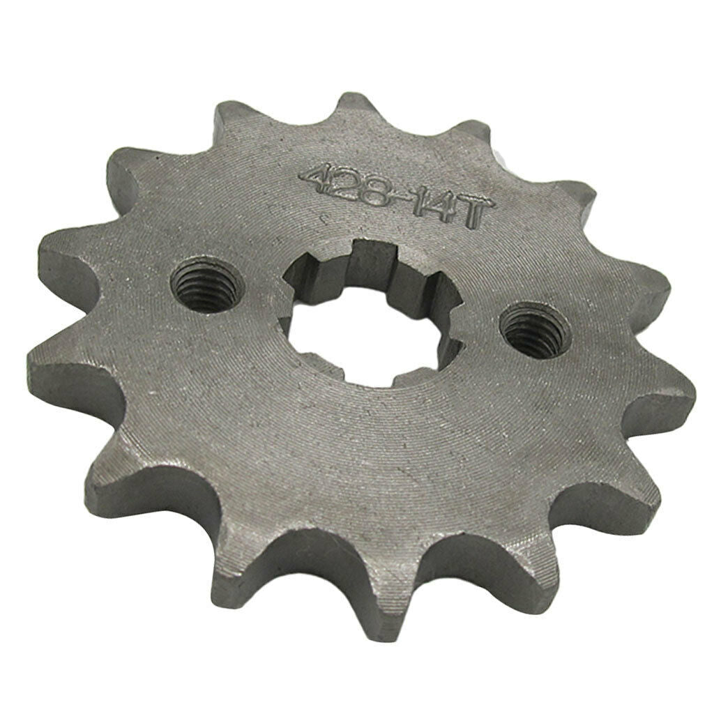 14T Teeth 17mm 428 Chain Front Sprocket Cog Pit Quad Dirt Bike ATV Buggy