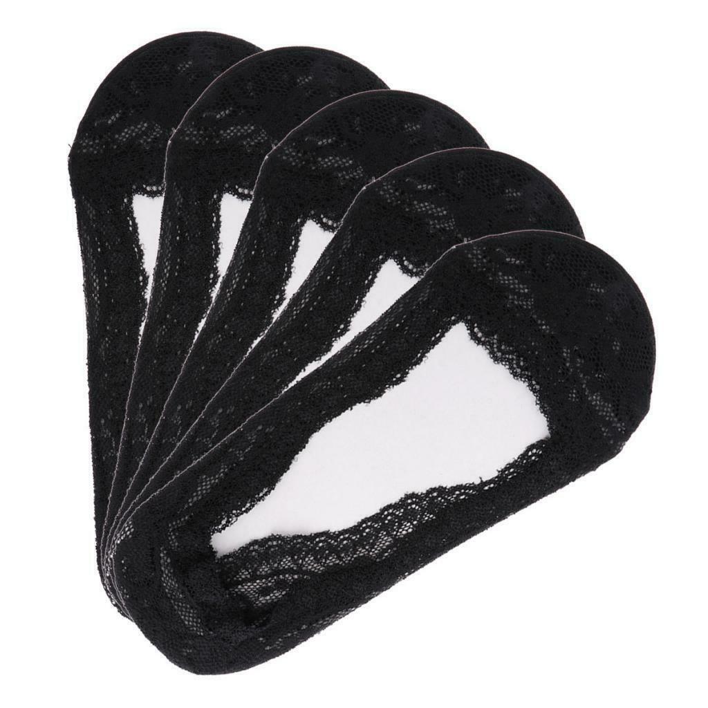 10 Pairs of Women's Lace Socks Invisible, Non-slip, Low Cut Socks for Summer